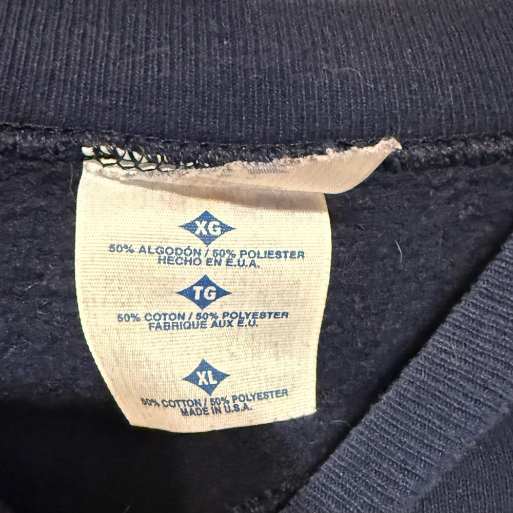 Vintage Florida Palm Tree Navy Crewneck Sweater - Picture 2 of 3